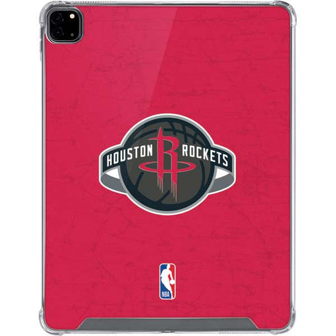 NBA Houston Rockets Distressed iPad Pro 12.9in (2020) Clear Case