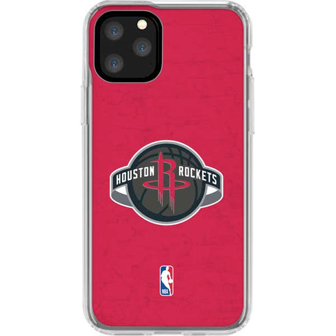 NBA Houston Rockets Distressed iPhone 11 Pro Clear Case