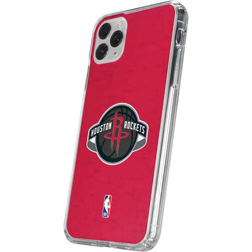 NBA Houston Rockets Distressed iPhone 11 Pro Clear Case