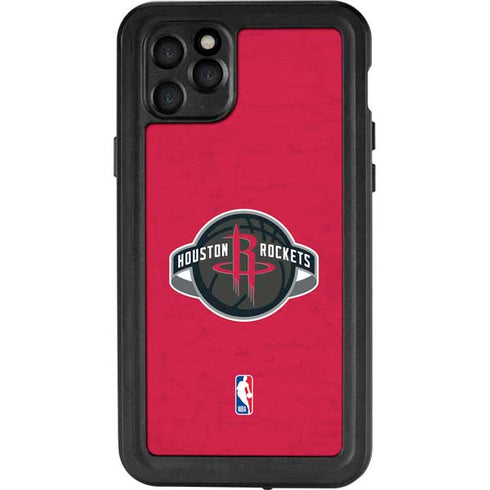 NBA Houston Rockets Distressed iPhone 11 Pro Max Waterproof Case