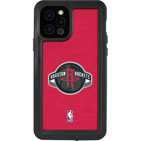 NBA Houston Rockets Distressed iPhone 12 Pro Waterproof Case