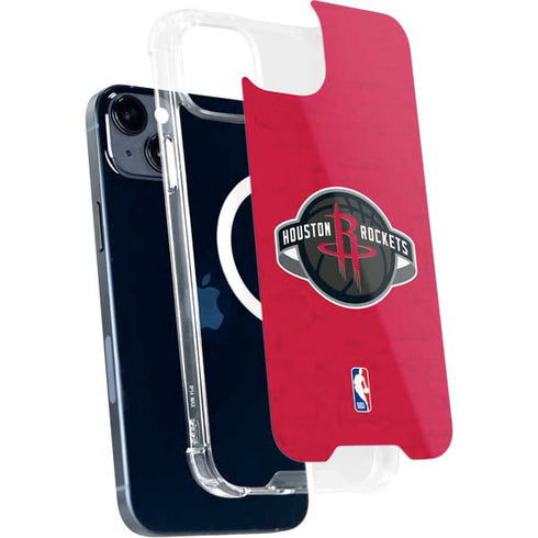 NBA Houston Rockets Distressed iPhone 15 MagSafe Case