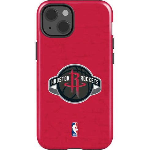 NBA Houston Rockets Distressed iPhone 15 Plus Impact Case