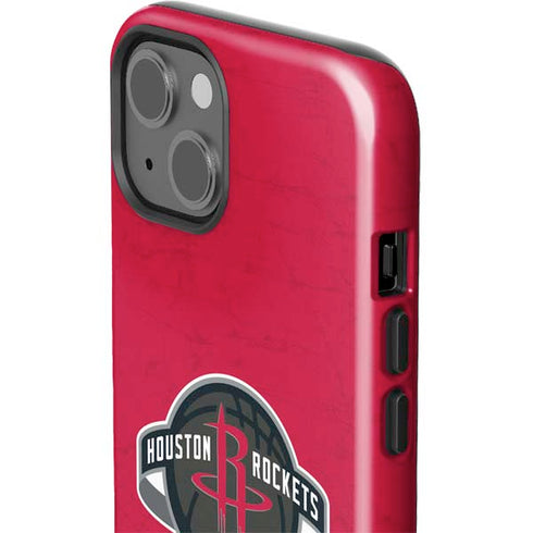 NBA Houston Rockets Distressed iPhone 15 Plus Impact Case