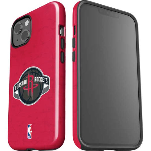 NBA Houston Rockets Distressed iPhone 15 Plus Impact Case