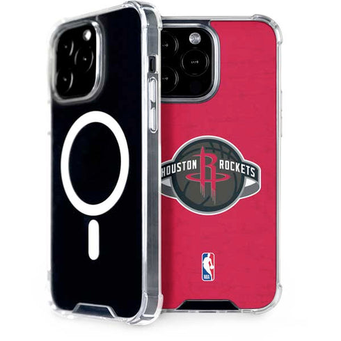 NBA Houston Rockets Distressed iPhone 15 Pro Max MagSafe Case