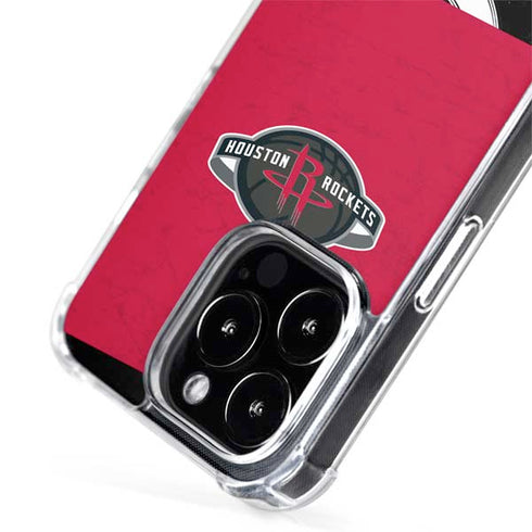 NBA Houston Rockets Distressed iPhone 15 Pro Max MagSafe Case