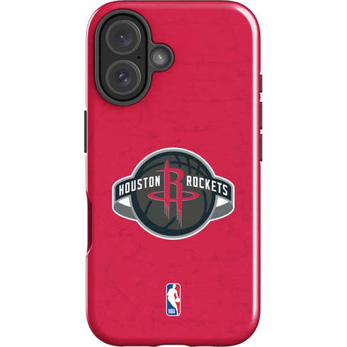NBA Houston Rockets Distressed iPhone 16 Impact Case