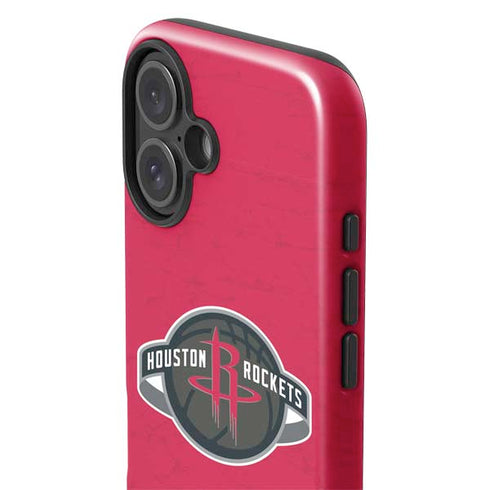 NBA Houston Rockets Distressed iPhone 16 Plus Impact Case