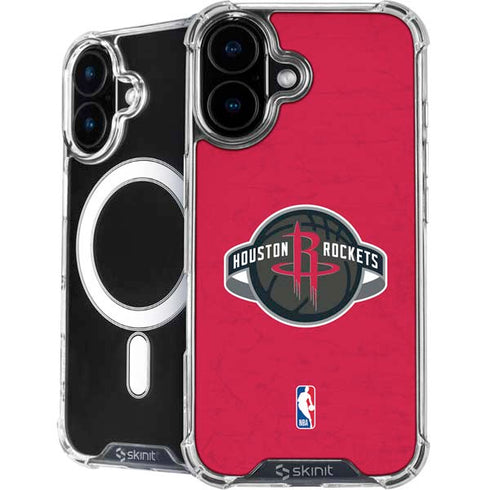 NBA Houston Rockets Distressed iPhone 16 Plus MagSafe Case