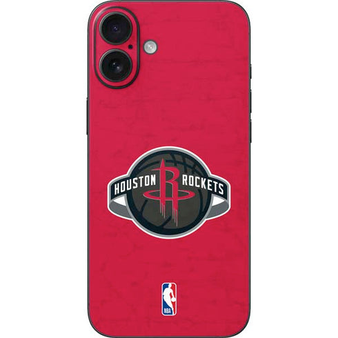 NBA Houston Rockets Distressed iPhone 16 Plus Skin