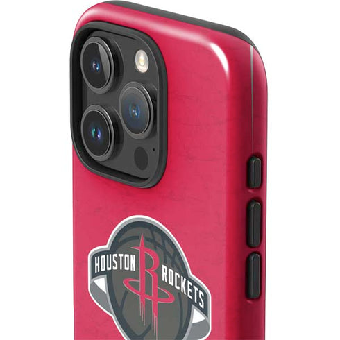 NBA Houston Rockets Distressed iPhone 16 Pro Max Impact Case