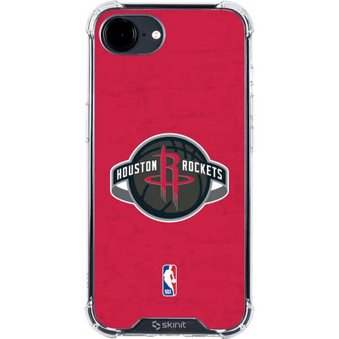 NBA Houston Rockets Distressed iPhone 16e Clear Case