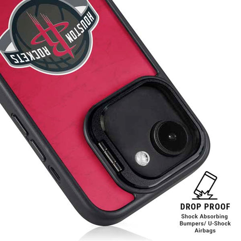 NBA Houston Rockets Distressed iPhone 16e Kickstand Case