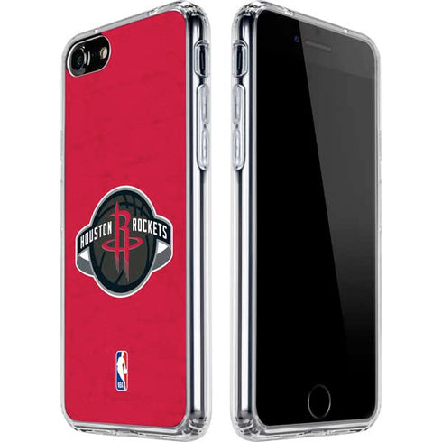 NBA Houston Rockets Distressed iPhone SE (2nd & 3rd Gen) Clear Case