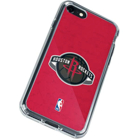 NBA Houston Rockets Distressed iPhone SE (2nd & 3rd Gen) Clear Case