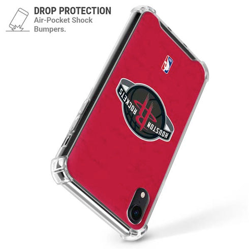 NBA Houston Rockets Distressed iPhone XR Clear Case