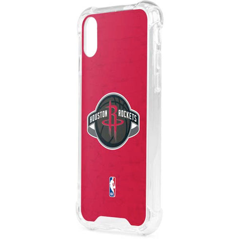 NBA Houston Rockets Distressed iPhone XS Clear Case