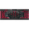 NBA Houston Rockets Distressed K95 RGB PLATINUM Mechanical Gaming Keyboard Skin