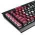 NBA Houston Rockets Distressed K95 RGB PLATINUM Mechanical Gaming Keyboard Skin