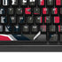 NBA Houston Rockets Distressed K95 RGB PLATINUM Mechanical Gaming Keyboard Skin