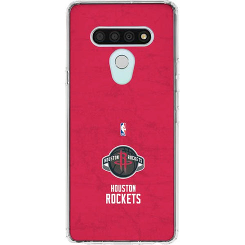 NBA Houston Rockets Distressed LG Stylo 6 Clear Case