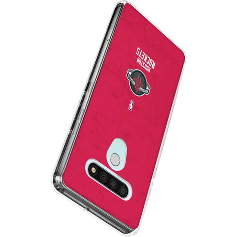 NBA Houston Rockets Distressed LG Stylo 6 Clear Case