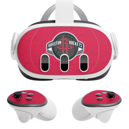 NBA Houston Rockets Distressed Meta Quest 3 Skin