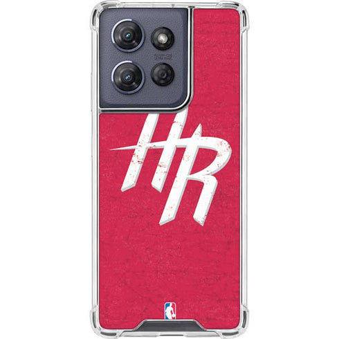 NBA Houston Rockets Distressed Moto G 5G (2025) Clear Case