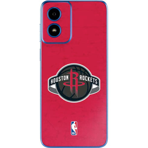 NBA Houston Rockets Distressed Moto G Play 4G (2024) Skin