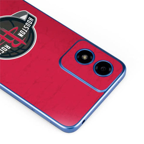 NBA Houston Rockets Distressed Moto G Play 4G (2024) Skin