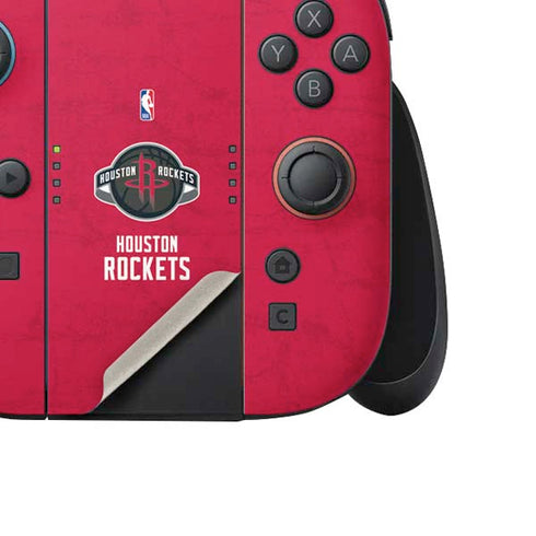 NBA Houston Rockets Distressed Nintendo Switch 2 (2025) Joy-Con Controller Skin