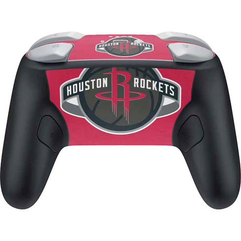 NBA Houston Rockets Distressed Nintendo Switch 2 (2025) Pro Controller Skin