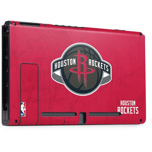 NBA Houston Rockets Distressed Nintendo Switch Bundle Skin