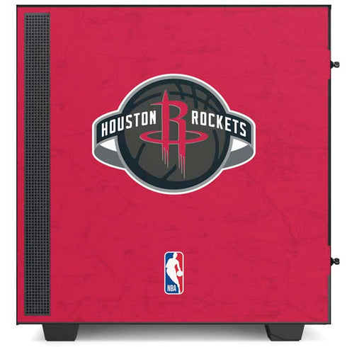 NBA Houston Rockets Distressed NZXT H510 Compact ATX Mid-Tower Case Skin