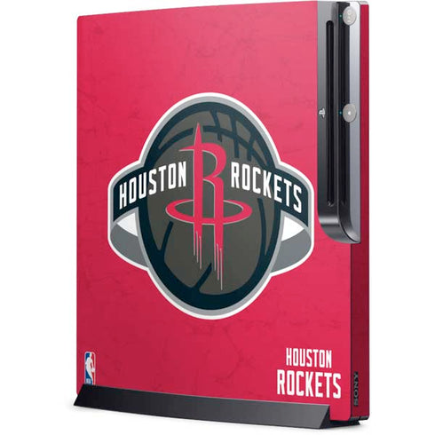 NBA Houston Rockets Distressed Playstation 3 & PS3 Slim Skin