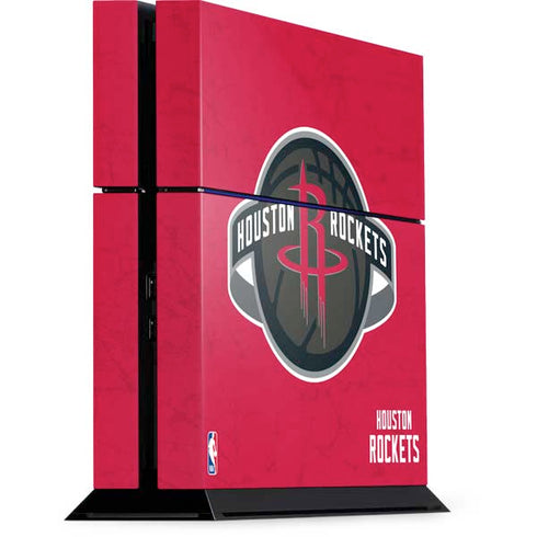 NBA Houston Rockets Distressed PS4 Console Skin