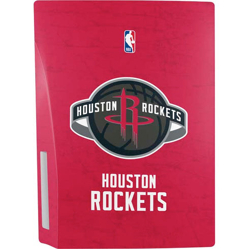 NBA Houston Rockets Distressed PS5 Console Skin