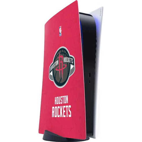 NBA Houston Rockets Distressed PS5 Digital Edition Console Skin