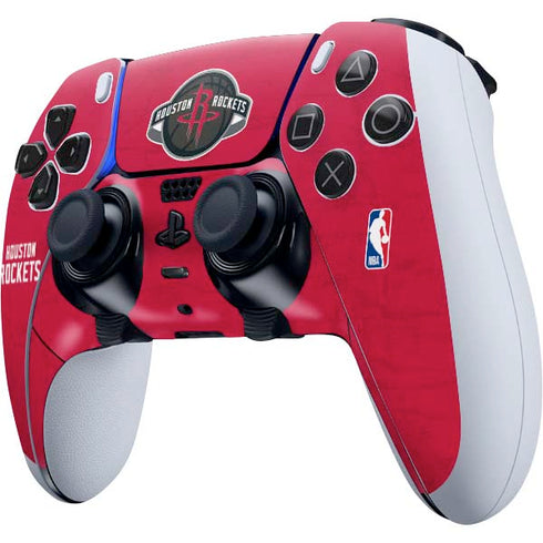 NBA Houston Rockets Distressed PS5 DualSense Edge Pro Controller Skin