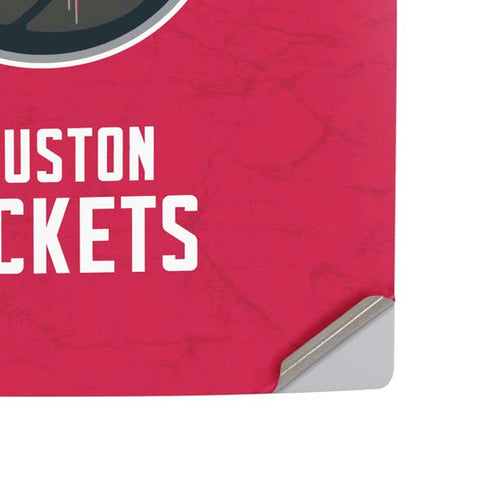 NBA Houston Rockets Distressed PS5 Slim Digital Edition Bundle Skin