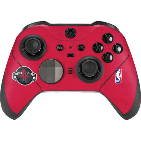 NBA Houston Rockets Distressed Xbox Elite Wireless Controller Series 2 Skin