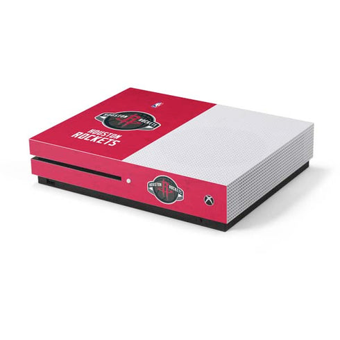 NBA Houston Rockets Distressed Xbox One S Console Skin