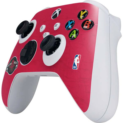 NBA Houston Rockets Distressed Xbox Series S Controller Skin