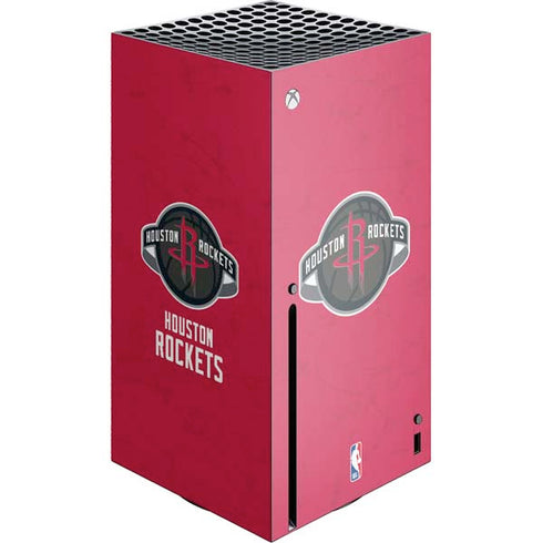 NBA Houston Rockets Distressed Xbox Series X Console Skin