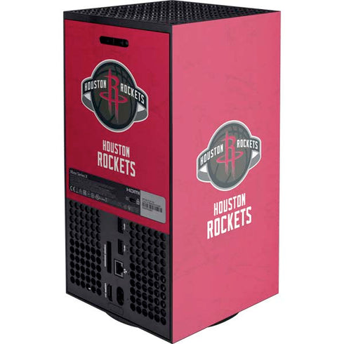 NBA Houston Rockets Distressed Xbox Series X Console Skin