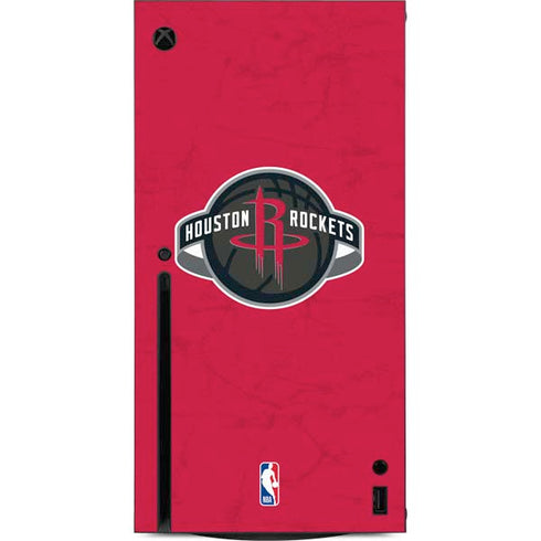 NBA Houston Rockets Distressed Xbox Series X Console Skin