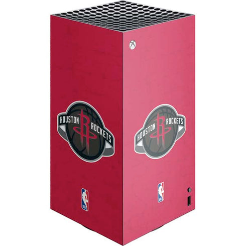 NBA Houston Rockets Distressed XBox Series X Digital Edition Console Skin