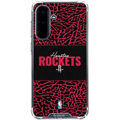 NBA Houston Rockets Elephant Print Galaxy A36 5G Clear Case