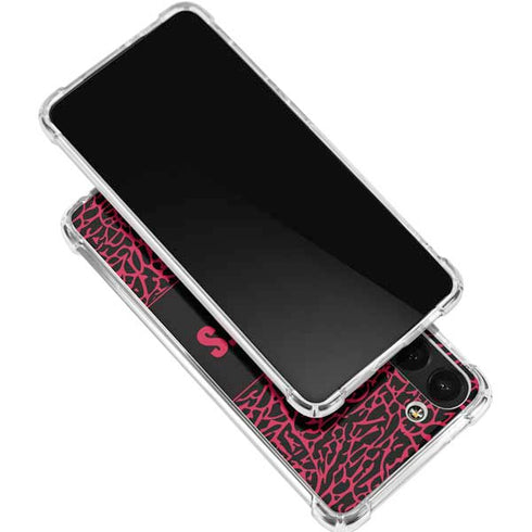 NBA Houston Rockets Elephant Print Galaxy S24 FE Clear Case